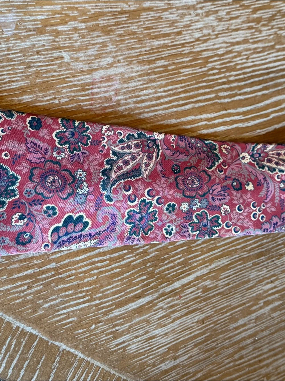 Pink-Plum Paisley & Floral Silk Tie